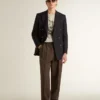 Chemise gris effet vintage pour homme avec imprimé sur le devant