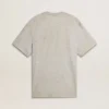 Chemise gris effet vintage pour homme avec imprimé sur le devant