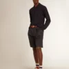 Chemise à manches longues pour homme en laine mérinos bleu marine