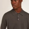 Chemise à manches longues pour homme en laine mérinos grise