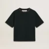 Chemise noire pour femme avec cristaux