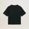 Chemise noire pour femme avec cristaux
