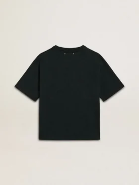 Chemise noire pour femme avec cristaux