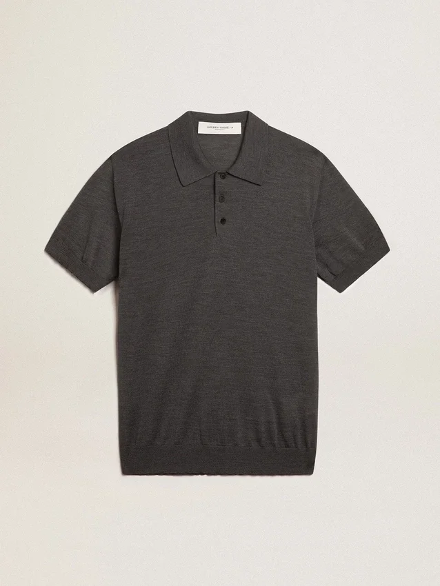 Chemise pour femme en laine mérinos anthracite