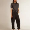 Chemise pour femme en laine mérinos anthracite