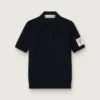 Chemise pour femme en laine mérinos bleu marine