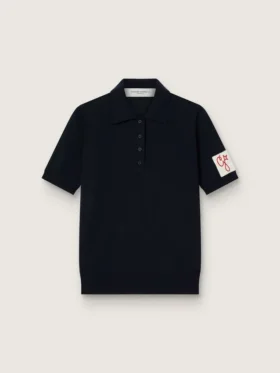 Chemise pour femme en laine mérinos bleu marine