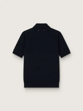 Chemise pour femme en laine mérinos bleu marine