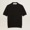 Chemise pour femme en laine mérinos noire