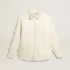 Chemise pour femme en mélange de viscose et de coton, avec col orné de cristaux