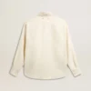 Chemise pour femme en mélange de viscose et de coton, avec col orné de cristaux