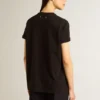 Chemise pour femme à la coupe classique et effet vieilli, noir