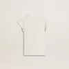 Chemise pour fille à manches volantées avec inscription et broderie