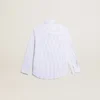 Chemise pour garçon à rayures bleu clair
