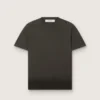 Chemise pour homme en jersey de coton anthracite avec cœur perforé