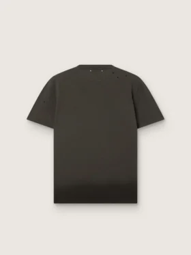 Chemise pour homme en jersey de coton anthracite avec cœur perforé
