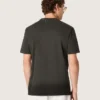 Chemise pour homme en jersey de coton anthracite avec cœur perforé