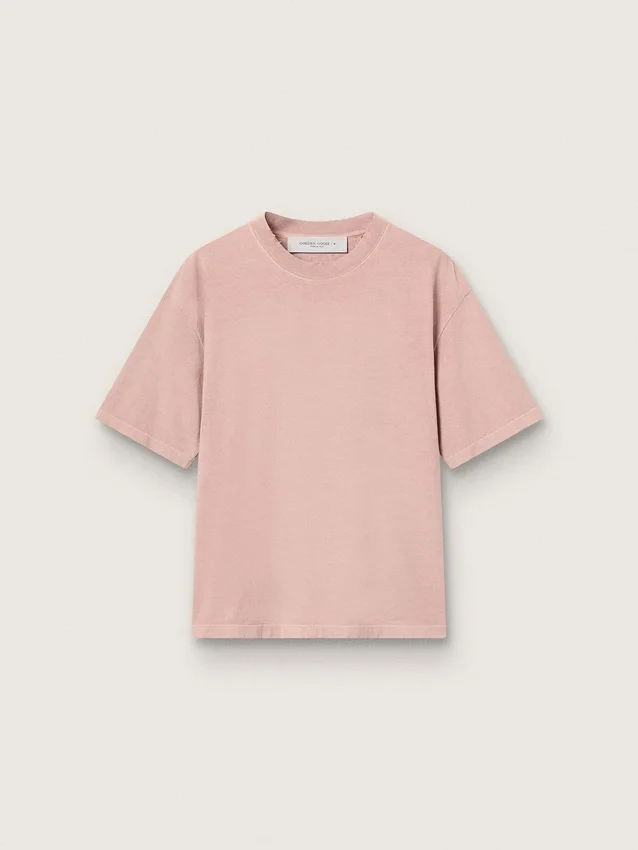 Chemise rose poudré avec logo inversé dans le dos - Jersey Capsule