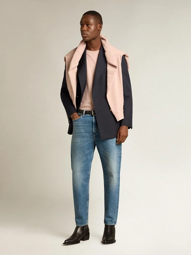 Chemise rose poudré avec logo inversé dans le dos - Jersey Capsule