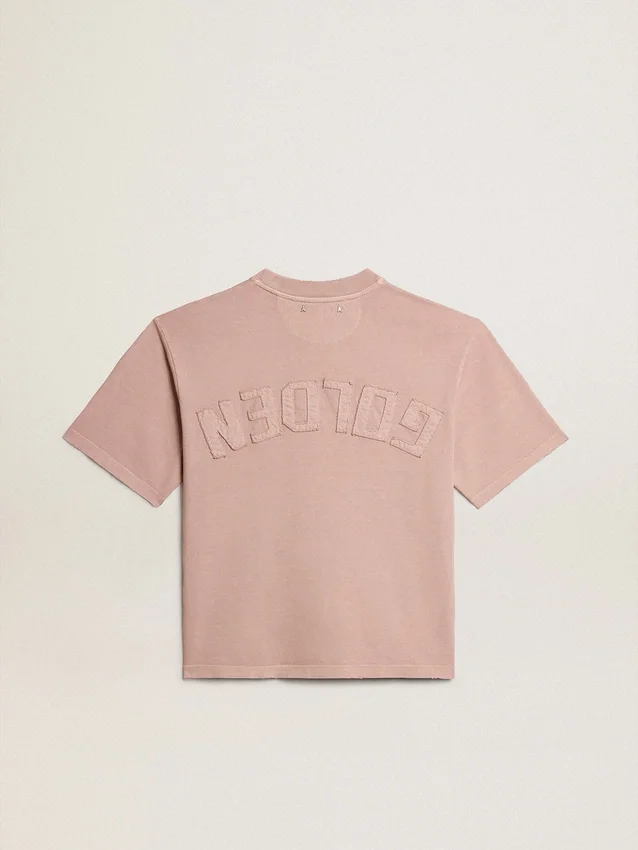 Chemise rose poudré avec logo inversé dans le dos - Jersey Capsule