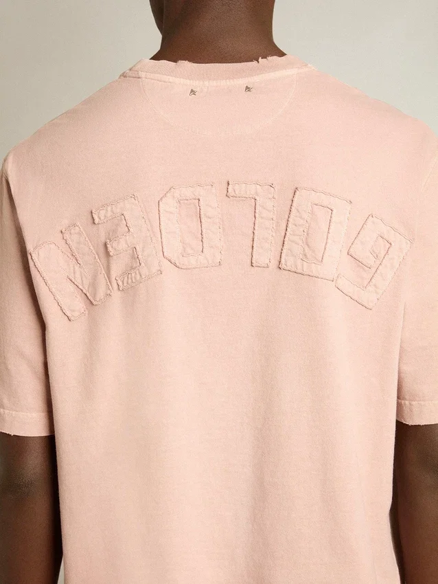 Chemise rose poudré avec logo inversé dans le dos - Jersey Capsule