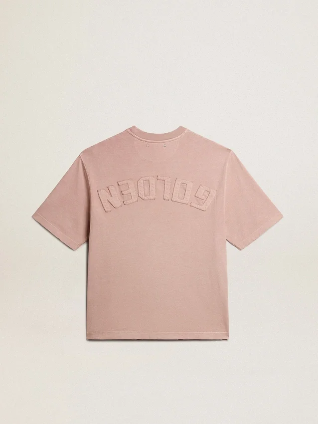 Chemise rose poudré avec logo inversé dans le dos - Jersey Capsule