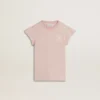 Chemise rose pour fille à manches à volants et broderie