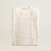 Chemise sans manches blanche vieillie ornée de cristaux