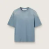 Chemise unisexe en coton bleu ciel avec imprimé inversé dans le dos