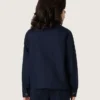 Chemise unisexe Journey en toile de coton bleue avec logo brodé