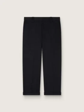 Chino noir en coton pour homme