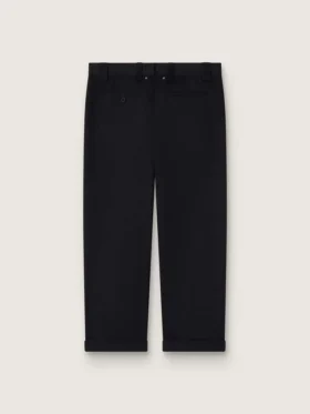 Chino noir en coton pour homme