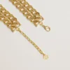 Collier à chaîne tressée couleur or antique avec fermoir en forme d’étoile