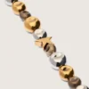 Collier ras-du-cou en ruban noir avec clous