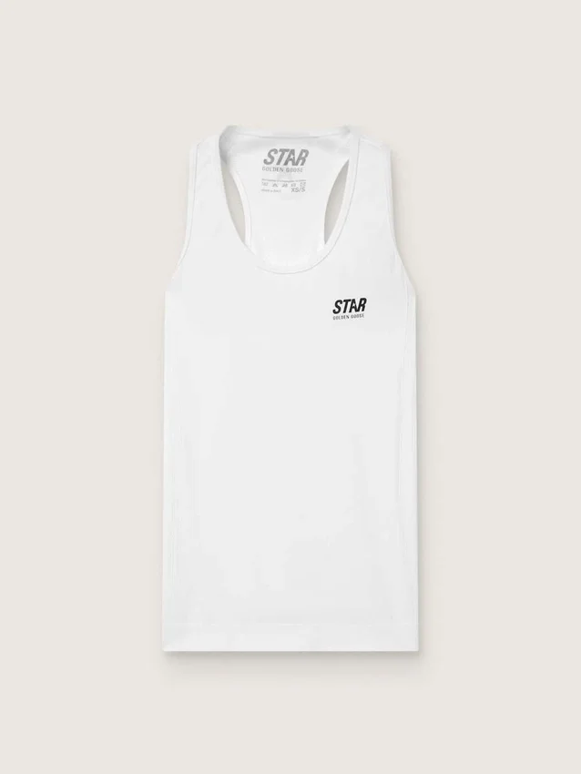 Débardeur de sport blanc pour femme