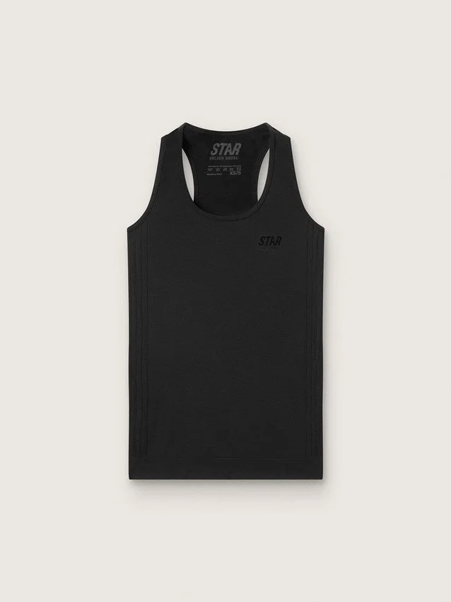 Débardeur de sport noir pour femme