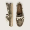 Espadrilles Cruise pour homme en toile vert militaire avec lacets de randonnée blancs