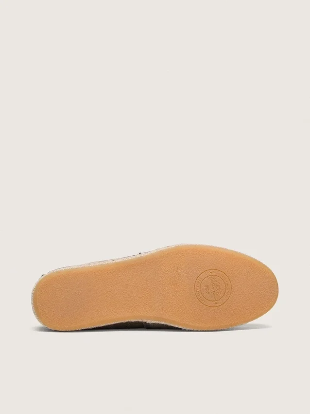 Espadrilles Cruise pour homme en toile vert militaire avec lacets de randonnée blancs