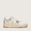 Forty2 pour homme avec étoile grise et languette de talon en cuir blanc