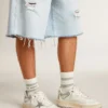 Forty2 pour homme avec étoile grise et languette de talon en cuir blanc
