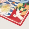 Foulard en coton à imprimé multicolore