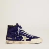 Francy Penstar pour femme en paillettes bleu vif avec étoile en daim gris glacé