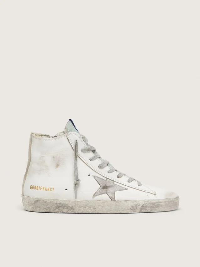 Francy pour femme en cuir avec étoile en daim