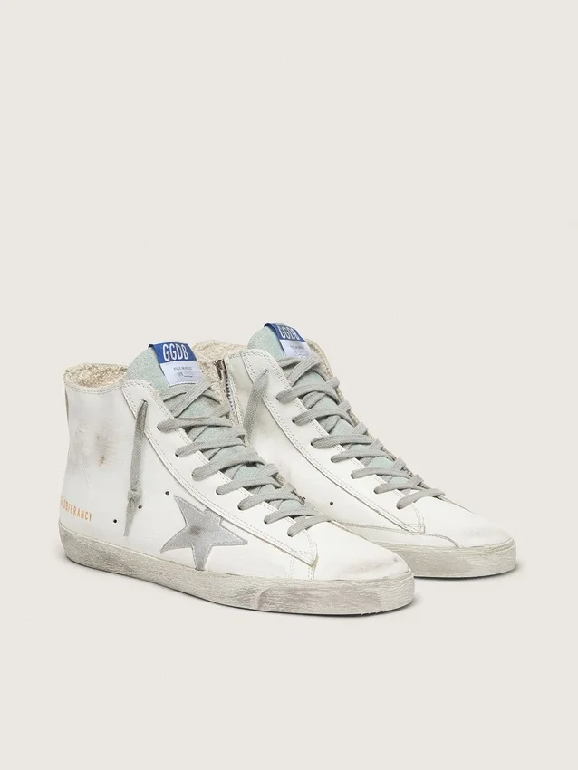 Francy pour femme en cuir avec étoile en daim
