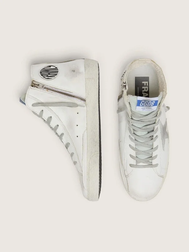 Francy pour femme en cuir avec étoile en daim