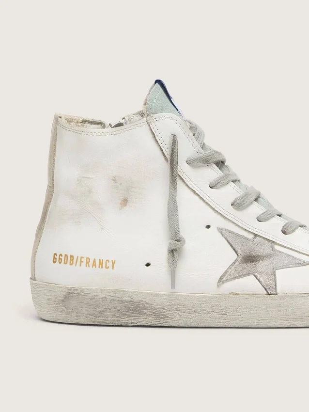 Francy pour femme en cuir avec étoile en daim