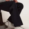 Francy pour homme en cuir avec étoile en daim argenté