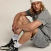 Francy pour homme en cuir avec étoile et languette de talon en cuir