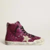Francy Sneakers ornées de paillettes et d’un lettrage manuscrit sur la semelle extérieure