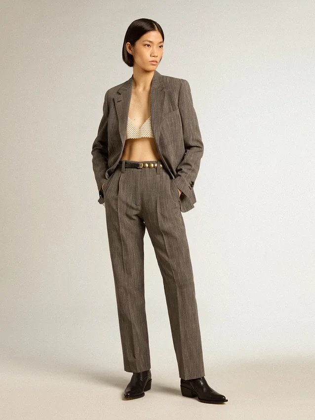 Haut à perles pour femme